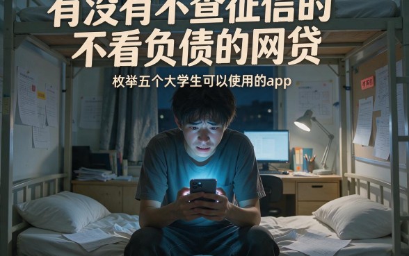 有没有不查征信的不看负债的网贷,枚举五个大学生可以使用的app