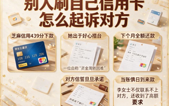 别人刷自己信用卡怎么起诉对方，枚举五个芝麻信用439分下款的平台