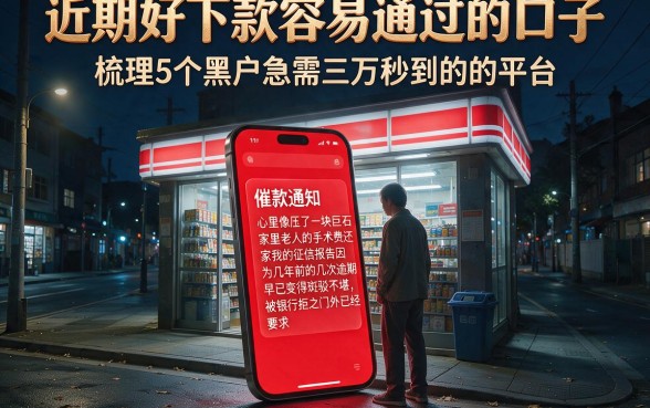 近期好下款容易通过的口子，梳理5个黑户急需三万秒到的的平台