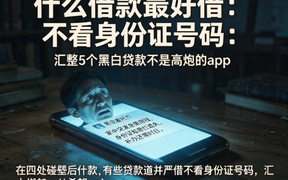 什么借款最好借不看身份证号码，汇整5个黑白贷款不是高炮的app