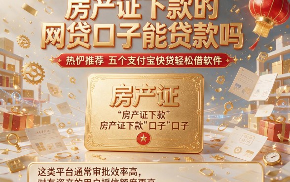 房产证下款的网贷口子能贷款吗,热忱推荐五个支付宝快贷轻松借软件