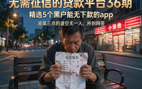 无需征信的贷款平台36期,精选5个黑户能下款的app