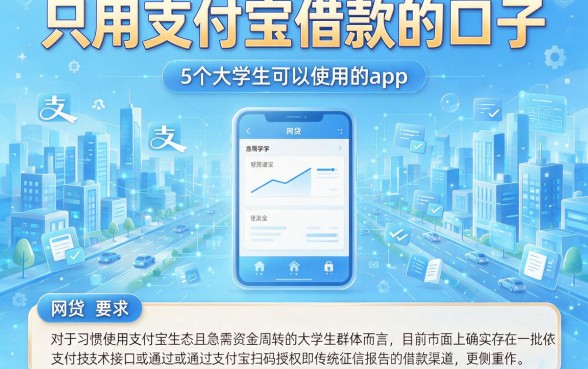 只用支付宝借款的口子,详细阐述5个大学生可以使用的app