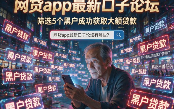 网贷app最新口子论坛，筛选5个黑户成功获取大额贷款的app