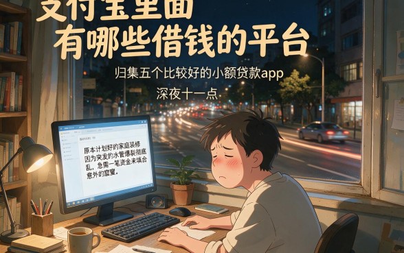 支付宝里面有哪些借钱的平台，归集五个比较好的小额贷款app