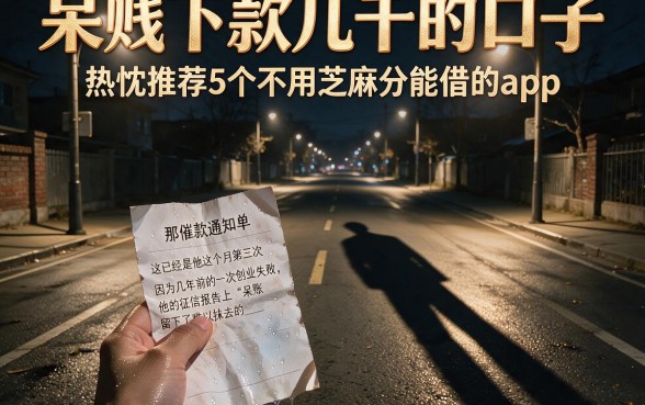 呆账下款几千的口子,热忱推荐5个不用芝麻分能借的app