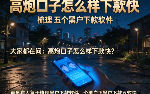 高炮口子怎么样下款快,梳理五个黑户下款软件