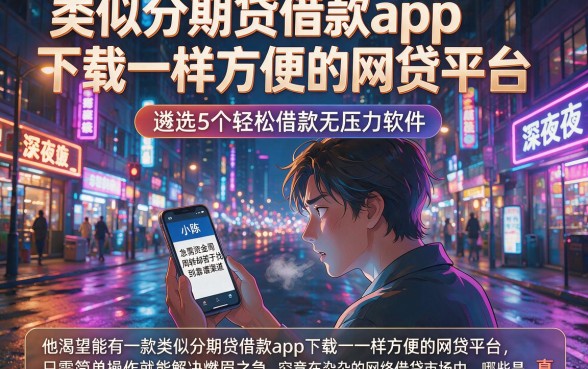 类似分期贷借款app下载一样方便的网贷平台,遴选5个轻松借款无压力软件