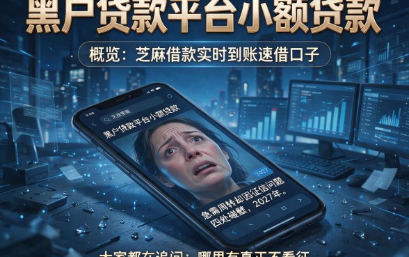 黑户贷款平台小额贷款，概览五个芝麻借款实时到账速借口子