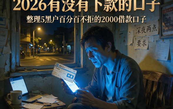 2026有没有下款的口子，整理5个黑户百分百不拒的2000借款口子