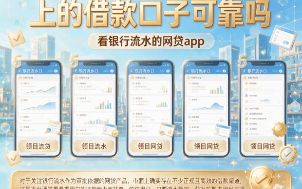 上的借款口子可靠吗,罗列5个看银行流水的网贷app