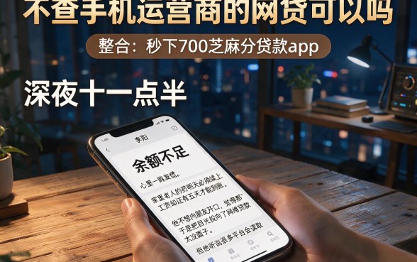 不查手机运营商的网贷可以吗,整合五个秒下700芝麻分贷款app