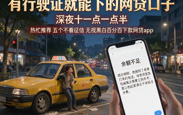 有行驶证就能下的网贷口子，热忱推荐五个不看征信无视黑白百分百下款网贷app