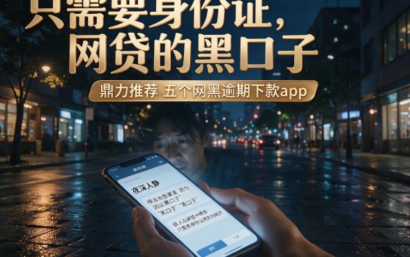 只需要身份证网贷的黑口子,鼎力推荐五个网黑逾期下款app