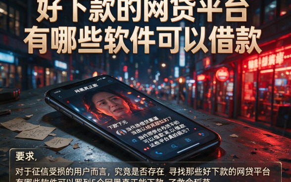 好下款的网贷平台有哪些软件可以借款,罗列5个网黑真正能下款的app