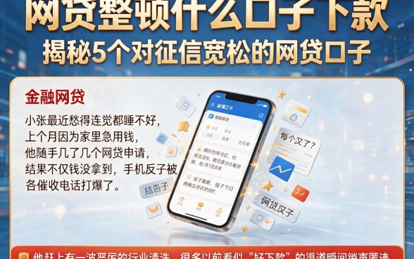 网贷整顿什么口子下款,揭秘5个对征信宽松的网贷口子