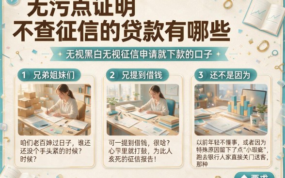 无污点证明不查征信的贷款有哪些,详细阐述五个无视黑白无视征信申请就下款的口子