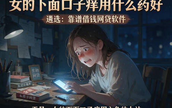 女的下面口子痒用什么药好,遴选五个靠谱借钱网贷软件