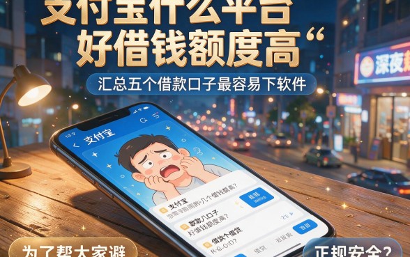 支付宝什么平台好借钱额度高,汇总五个借款口子最容易下软件