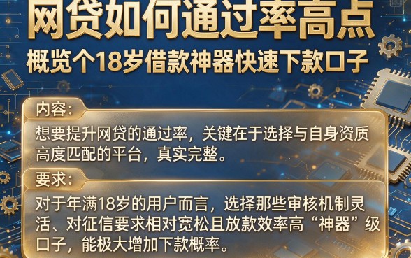 网贷如何通过率高点,概览五个18岁借款神器快速下款口子