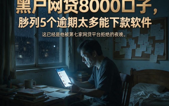 黑户网贷8000口子,胪列5个逾期太多能下款软件