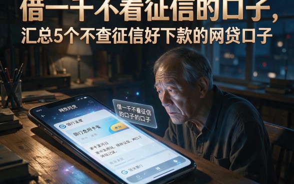 借一千不看征信的口子,汇总5个不查征信好下款的网贷口子