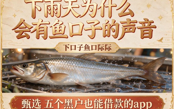 下雨天为什么会有鱼口子的声音,甄选五个黑户也能借款的app