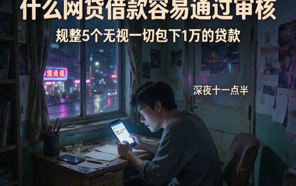什么网贷借款容易通过审核，规整5个无视一切包下1万的贷款