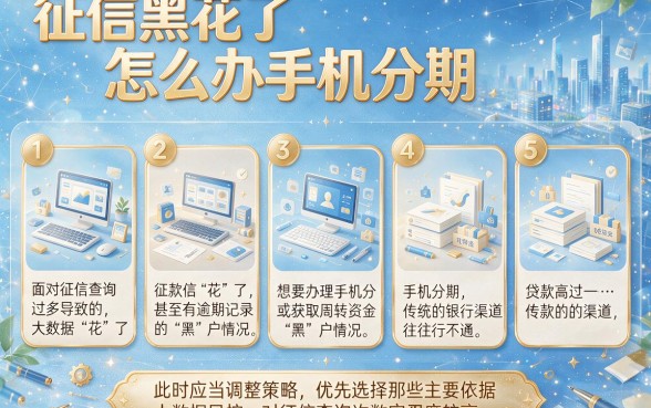 征信黑花了怎么办手机分期,细致阐述五个贷款通过高的app