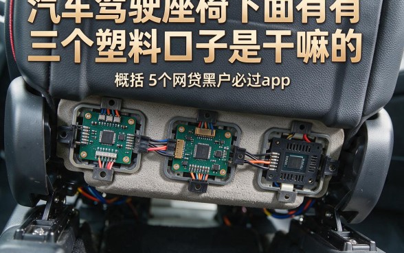 汽车驾驶座椅下面有三个塑料口子是干嘛的，概括5个网贷黑户必过app