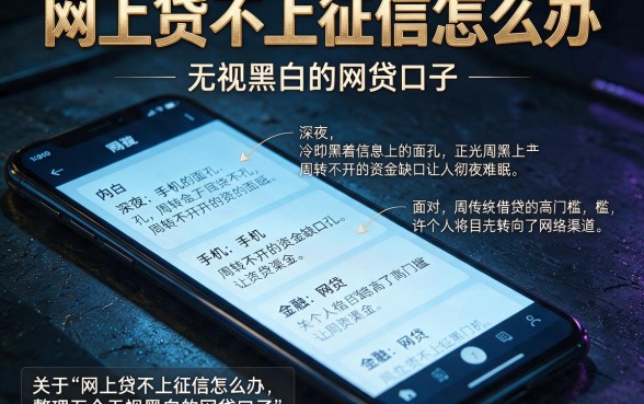 网上贷不上征信怎么办，整理五个无视黑白的网贷口子