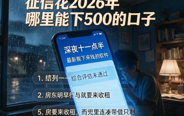 征信花2026年哪里能下500的口子,胪列五个最新能下来钱的软件