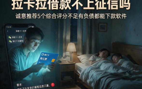 拉卡拉借款不上征信吗,诚意推荐5个综合评分不足有负债都能下款软件