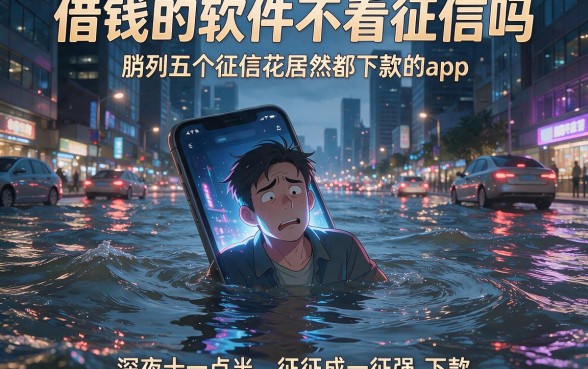 借钱的软件不看征信吗,胪列五个征信花居然都下款的app