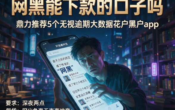 网黑能下款的口子吗，鼎力推荐5个无视逾期大数据花户黑户app