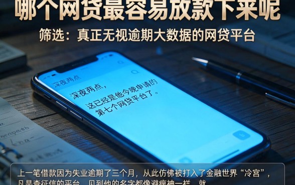 哪个网贷最容易放款下来呢，筛选五个真正无视逾期大数据的网贷平台