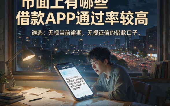 市面上有哪些借款APP通过率较高,遴选五个无视当前逾期无视征信的借款口子