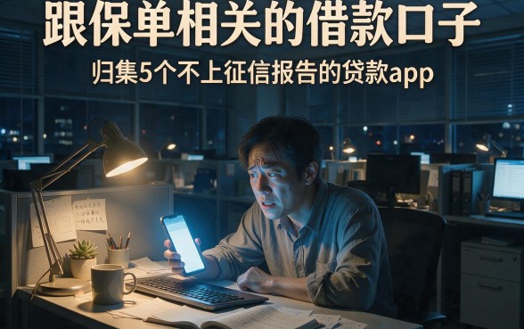 跟保单相关的借款口子，归集5个不上征信报告的贷款app