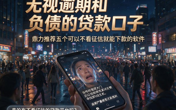 无视逾期和负债的贷款口子,鼎力推荐五个可以不看征信就能下款的软件