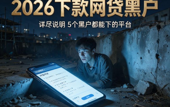 2026下款网贷黑户，详尽说明5个黑户都能下的平台