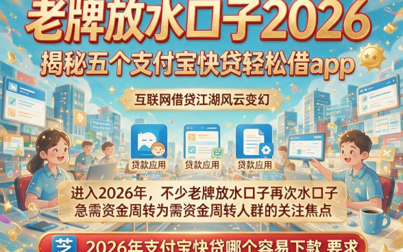 老牌放水口子2026，揭秘五个支付宝快贷轻松借app