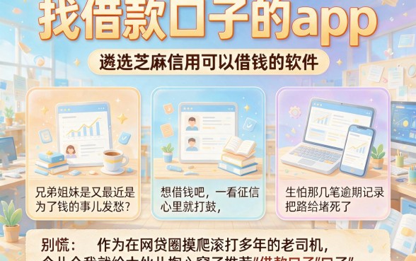 找借款口子的app，遴选5个芝麻信用可以借钱的软件