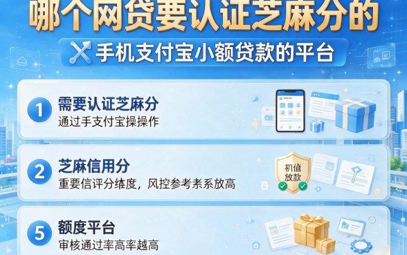 哪个网贷要认证芝麻分的,概括5个手机支付宝小额贷款的平台