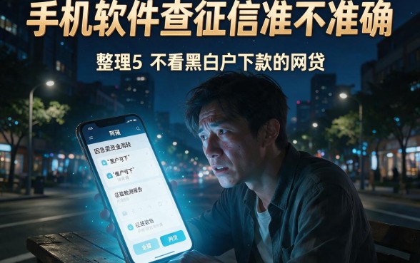 手机软件查征信准不准确,整理5个不看黑白户下款的网贷