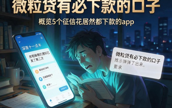 微粒贷有必下款的口子,概览5个征信花居然都下款的app