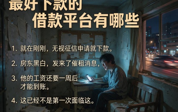 最好下款的借款平台有哪些,归纳五个无视黑白无视征信申请就下款的口子