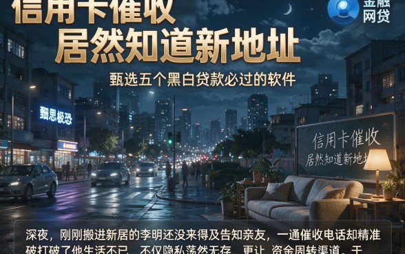 信用卡催收居然知道新地址,甄选五个黑白贷款必过的软件