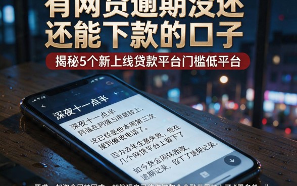 有网贷逾期没还还能下款的口子,揭秘5个新上线贷款平台门槛低平台