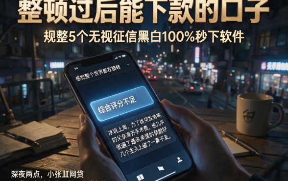 整顿过后能下款的口子,规整5个无视征信黑白100%秒下软件