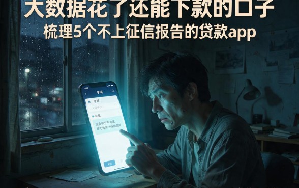 大数据花了还能下款的口子,梳理5个不上征信报告的贷款app